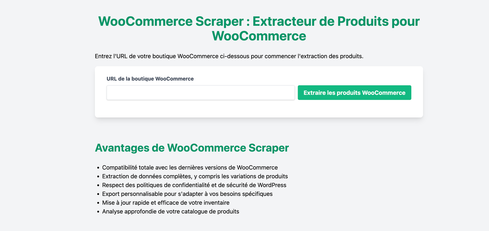 Woocommerce&nbsp;Scraper