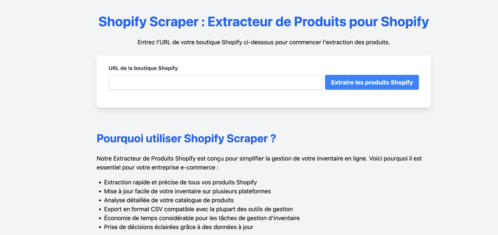 Shopify Scraper