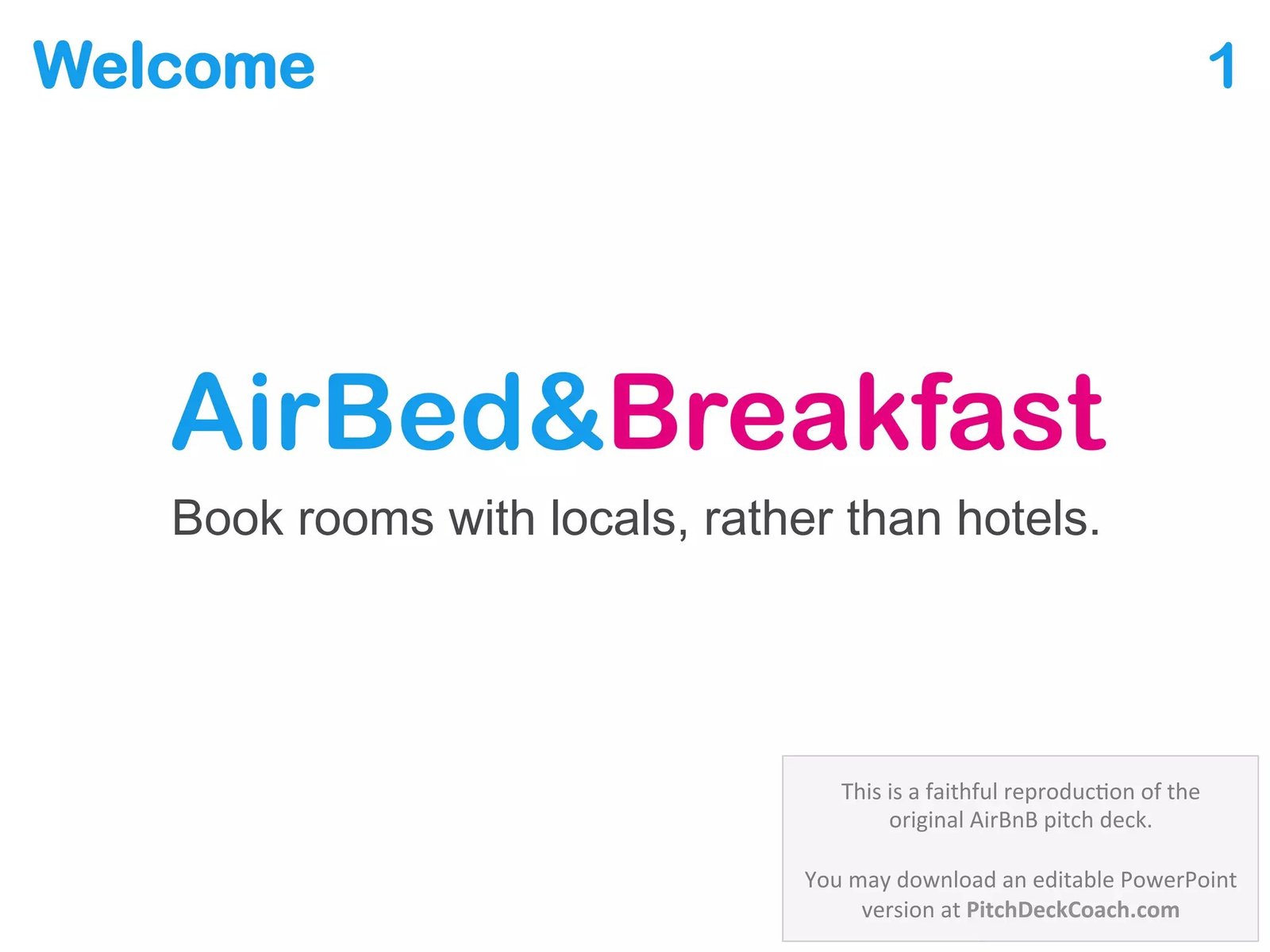 Pitch Deck AirBnb